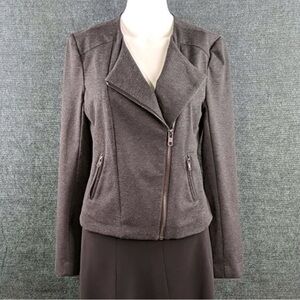 Catherine Malandrino Diagonal Zipper Blazer